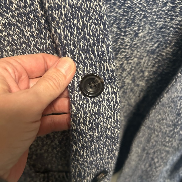Men’s Abercrombie & Fitch Blue And White Cardigan With Pockets - Picture 3 of 9